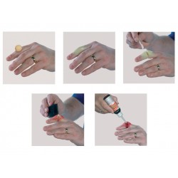 Lots de 3 Applicateurs et pinceaux pour maquillage secourisme