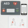 Lot de 5 Défibrillateurs factices + Electrodes