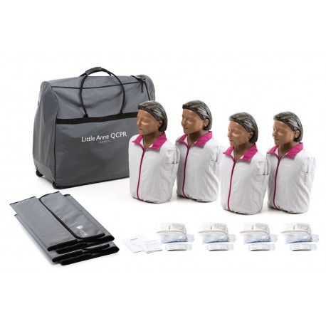 FOR122N - Pack de 4 Little Anne QCPR version noire FOR122N - Pack de 4 Little Anne QCPR version noire