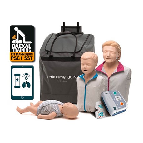 KIT007QCPR - 3 MANNEQUINS QCPR + DEFIBRILLATEUR FORMATION SST/PSC1 KIT007QCPR - 3 MANNEQUINS QCPR + DEFIBRILLATEUR FORMATION SST/PSC1