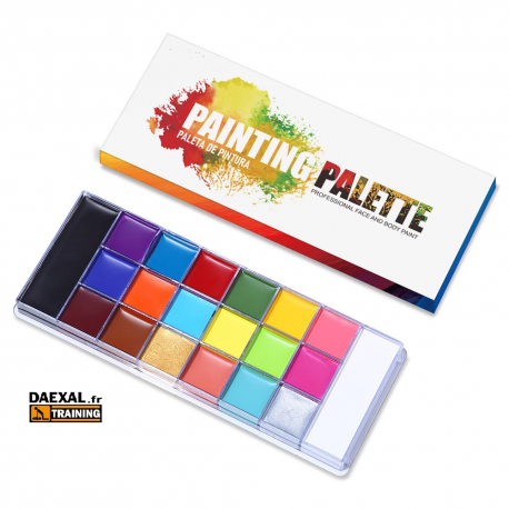 Palette de 20 Fards crème de maquillage-Formation PSC1/SST Palette de 20 Fards crème de maquillage-Formation PSC1/SST