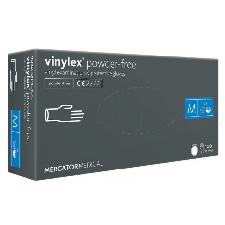 FOR938-Boîte de 100 gants vinyle non poudrés taille M FOR938-Boîte de 100 gants vinyle non poudrés taille M