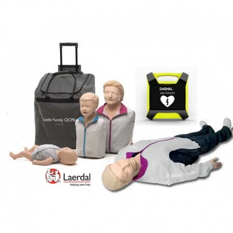 KIT 4 MANNEQUINS QCPR + DEFIBRILLATEUR AED Trainer KIT 4 MANNEQUINS QCPR + DEFIBRILLATEUR AED Trainer