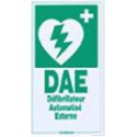 Plaque murale signalétique défibrillateur