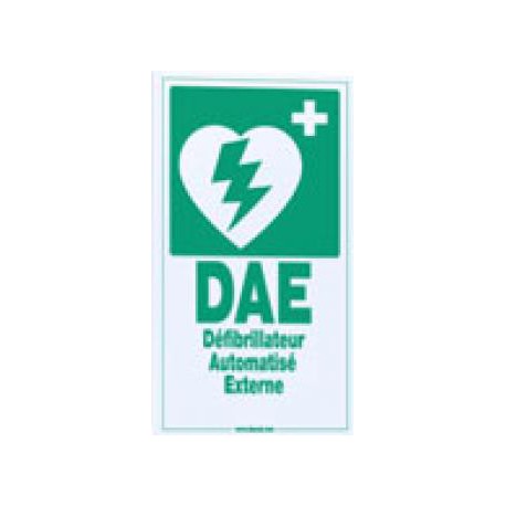 Plaque murale signalétique défibrillateur