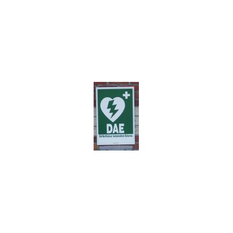 Panneau extérieur signalisation défibrillateur