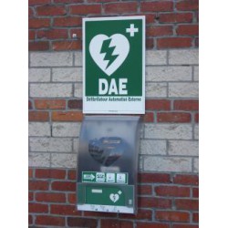 Panneau extérieur signalisation défibrillateur