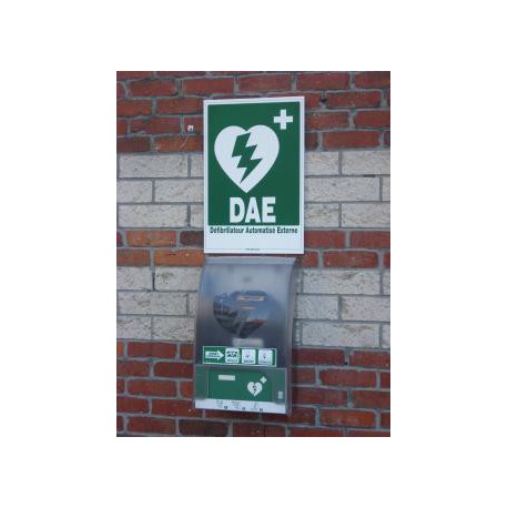 Panneau extérieur signalisation défibrillateur