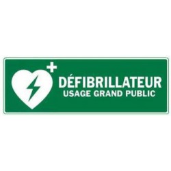 Panneau Défibrillateur intérieur / Extérieur 