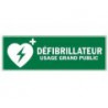 Panneau Défibrillateur intérieur / Extérieur 