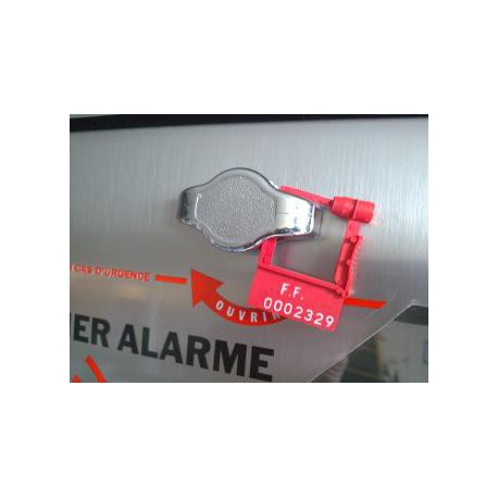Scellés de sécurité (x3) pour boîtier défibrillateur inox