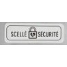Etiquettes de sécurité pour boîtier défibrillateur (x 5)