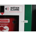 Etiquettes de sécurité pour boîtier défibrillateur (x 5)