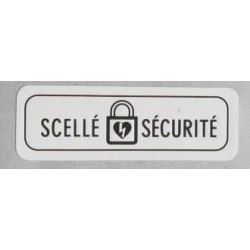 Etiquettes de sécurité pour boîtier défibrillateur (x 5)