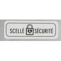 Etiquettes de sécurité pour boîtier défibrillateur (x 5)