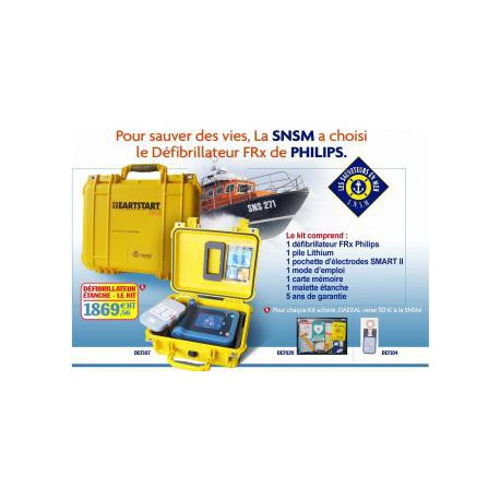 Kit défibrillateur FRx + Malette étanche