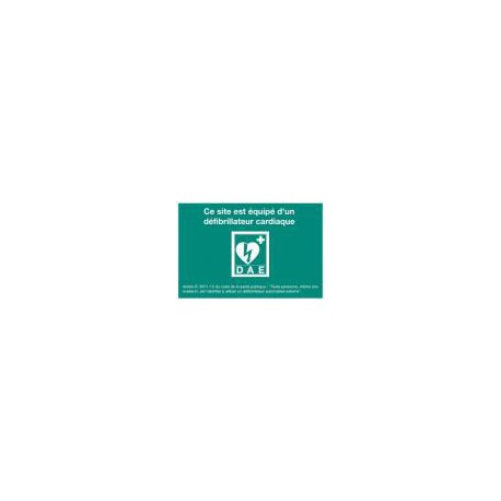 Autocollant Site équipé d'un défibrillateur (Norme CE) Autocollant Site équipé d'un défibrillateur (Norme CE)