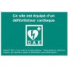 Autocollant Site équipé d'un défibrillateur (Norme CE)